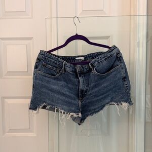 Good American Dark Blue Jean Shorts